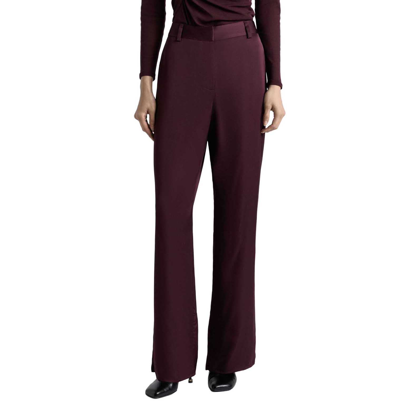 Cue Viscose Satin Wide Leg Pant